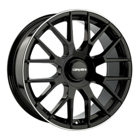 Jante aluminium Carmani 19 Hugo, 8x19 ET47 5x112 66,7, black lip polish
