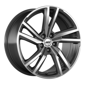 Jante aluminium AEZ North Dark, 7,5x18 ET48 5x112 70,1, gunmetal polished