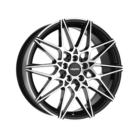 Jante aluminium Carmani 18 Knut, 8x18 ET35 5x120 72,6, black polish