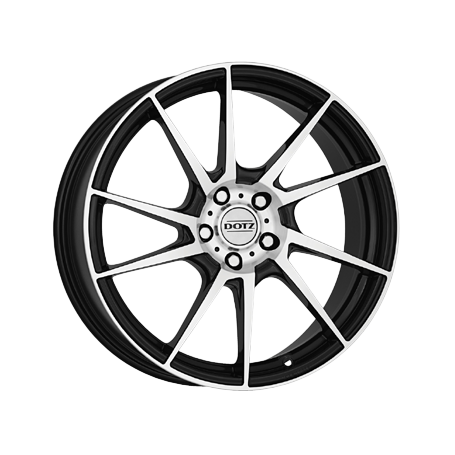 Jante aluminium Dotz Kendo, 7x17 ET45 4x100 60,1, black polished