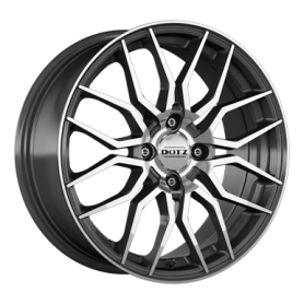 Jante aluminium Dotz LimeRock Dark, 6,5x16 ET38 4x108 65,1, gunmetal polished