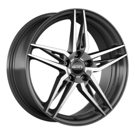 Jante aluminium Dotz Interlagos Dark, 7,5x19 ET45 5x114,3 71,6, gunmetal polished