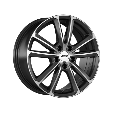 Jante aluminium AEZ Tioga titan, 7,5x18 ET51 5x112 57,1, graphite matt polished