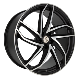Jante aluminium Eta Beta Heron, 8,5x20 ET45 5x114,3 78,1, black matt full polish