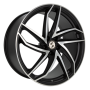 Jante aluminium Eta Beta Heron, 8,5x20 ET45 5x114,3 78,1, black matt full polish