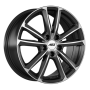 Jante aluminium AEZ Tioga titan, 8x19 ET39 5x112 66,6, graphite matt polished