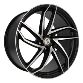 Jante aluminium Eta Beta Heron-K, 9,5x19 ET20 5x112 66,55, black matt full polish