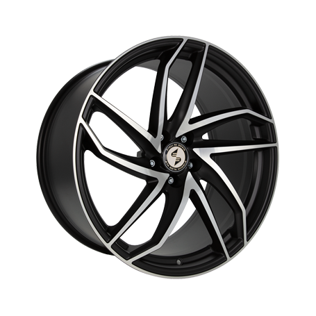 Jante aluminium Eta Beta Heron-K, 9,5x19 ET20 5x112 66,55, black matt full polish