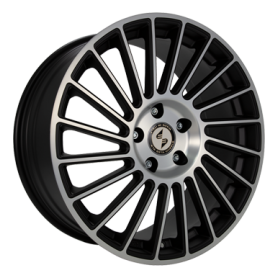 Jante aluminium Eta Beta Venti-R, 7,5x18 ET45 5x114,3 73,06, black matt full polish