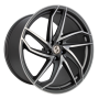 Jante aluminium Eta Beta Heron-K, 9,5x19 ET48 5x112 78,1, antracite matt full polish