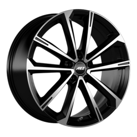 Jante aluminium AEZ Aruba Dark, 8,5x20 ET40 5x108 70,1, gunmetal polished