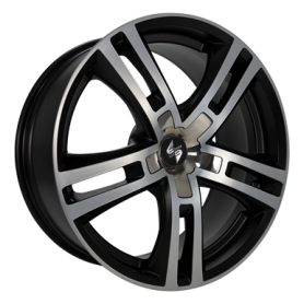 Jante aluminium Eta Beta Uriel, 10x20 ET45 5x120 72,6, black matt polish - inox cap