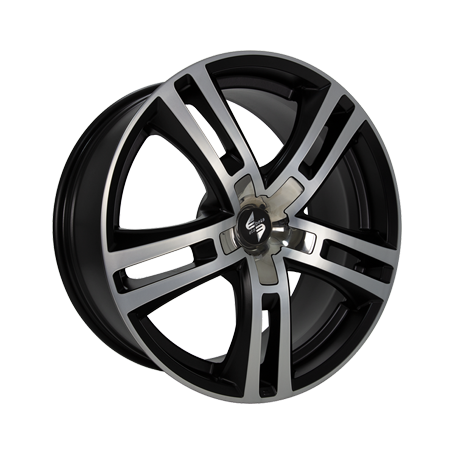 Jante aluminium Eta Beta Uriel, 10x20 ET45 5x120 72,6, black matt polish - inox cap