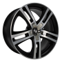 Jante aluminium Eta Beta Uriel, 10x20 ET45 5x120 72,6, black matt polish - inox cap