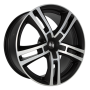 Jante aluminium Eta Beta Uriel, 9x20 ET45 5x120 72,6, black matt polish - black cap
