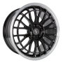 Jante aluminium Eta Beta Unit, 8,5x19 ET35 5x112 78,1, black lip polish