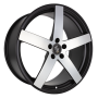 Jante aluminium Eta Beta Uros S-K, 8,5x19 ET35 5x112 78,1, black matt polish