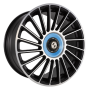 Jante aluminium Eta Beta Venti-R ZV, 7,5x18 ET38 5x110 73,06, Black matt full pol. R.Blau/M.Schw.