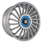Jante aluminium Eta Beta Venti-R ZV, 7,5x18 ET38 5x114,3 73,06, Silver matt full pol R.Blau/M.Schw.