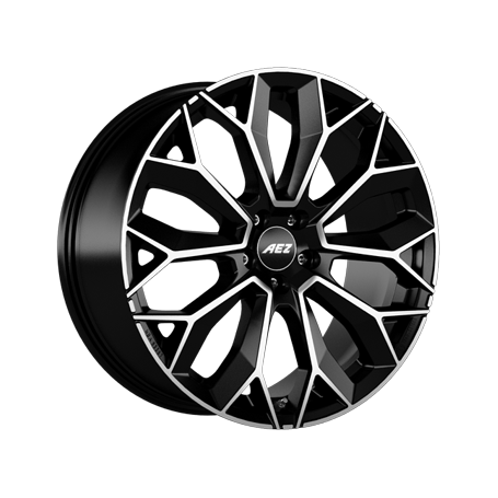 Jante aluminium AEZ Leipzig Dark, 10,5x22 ET35 5x120 74,1, black polished
