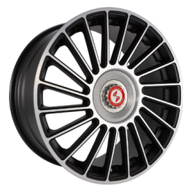 Jante aluminium Eta Beta Venti-R ZV, 7,5x18 ET51 5x112 57,1, Black matt full pol. R.Silber/M.Silb.