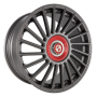 Jante aluminium Eta Beta Venti-R ZV, 8,5x20 ET25 5x108 78,1, Anthracite matt R.Rot/M.Silber