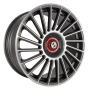 Jante aluminium Eta Beta Venti-R ZV, 8,5x19 ET45 5x108 78,1, Anthr. matt full pol. R.Schwarz/M.Rot