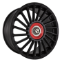 Jante aluminium Eta Beta Venti-R ZV, 8,5x19 ET35 5x112 78,1, Black matt R.Rot/M.Silber