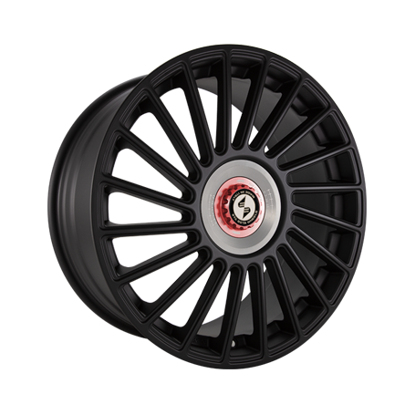 Jante aluminium Eta Beta Venti-R ZV, 10,5x20 ET45 5x130 71,6, Black matt R.Silber/M.Rot