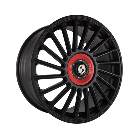 Jante aluminium Eta Beta Venti-R ZV, 8,5x20 ET38 5x120 78,1, Black matt R.Rot/M.Schwarz
