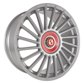 Jante aluminium Eta Beta Venti-R ZV, 8,5x19 ET35 5x112 78,1, Silver R.Rot/M.Silber