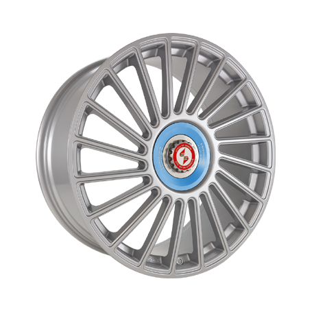 Jante aluminium Eta Beta Venti-R ZV, 8,5x19 ET45 5x114,3 78,1, Silver R.Blau/M.Silber
