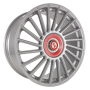 Jante aluminium Eta Beta Venti-R ZV, 8,5x20 ET25 5x108 78,1, Silver R.Rot/M.Silber