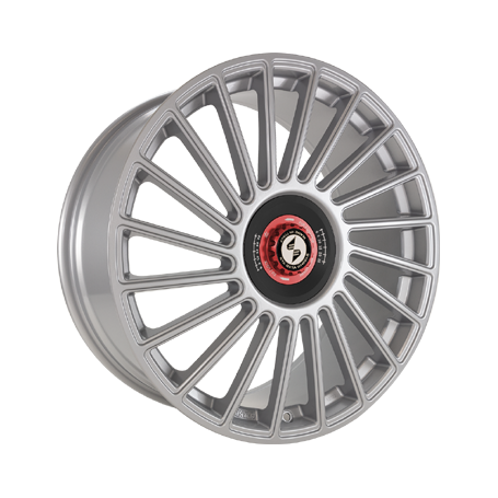 Jante aluminium Eta Beta Venti-R ZV, 9x20 ET38 5x114,3 78,1, Silver R.Schwarz/M.Rot