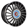 Jante aluminium Eta Beta Venti-R ZV, 8,5x19 ET35 5x112 78,1, Black matt full pol. R.Blau/M.Rot