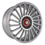 Jante aluminium Eta Beta Venti-R ZV, 10,5x20 ET25 5x108 78,1, Silver matt full pol R.Schwarz/M.Rot