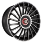 Jante aluminium Eta Beta Venti-R ZV, 8,5x20 ET35 5x112 78,1, Black matt full pol. R.Schwarz/M.Rot