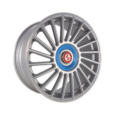 Jante aluminium Eta Beta Venti-R ZV, 9x20 ET38 5x112 78,1, Silver matt full pol R.Blau/M.Silber