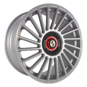 Jante aluminium Eta Beta Venti-R ZV, 11x21 ET38 5x112 78,1, Silver matt full pol R.Schwarz/M.Rot