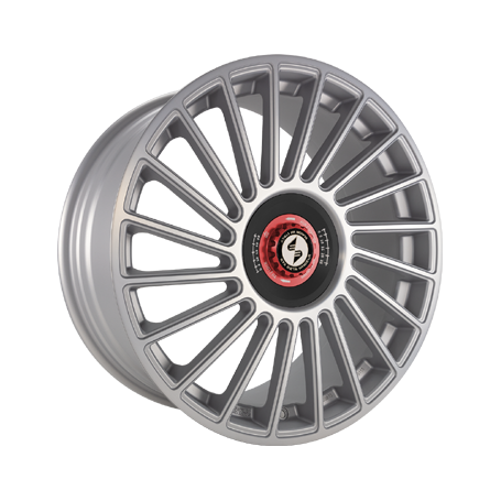 Jante aluminium Eta Beta Venti-R ZV, 11x21 ET38 5x112 78,1, Silver matt full pol R.Schwarz/M.Rot
