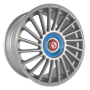 Jante aluminium Eta Beta Venti-R ZV, 9,5x21 ET38 5x108 78,1, Silver matt full pol R.Blau/M.Silber