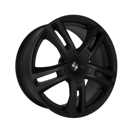 Jante aluminium Eta Beta Uriel, 11x23 ET30 5x130 84,1, black - black cap