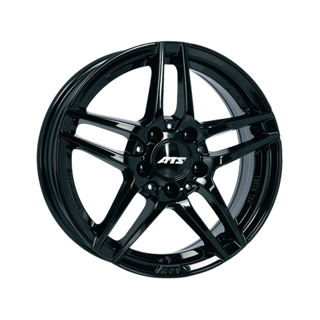 Jante aluminium ATS Mizar, 8x18 ET48 5x112 66,5, schwarz glänzend