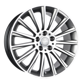Jante aluminium Keskin KT18 Turbo, 8,5x20 ET30 5x120 72,6, palladium front polish