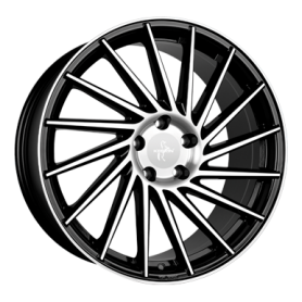 Jante aluminium Keskin KT17 Hurricane, 8x18 ET45 5x108 72,6, black front polish