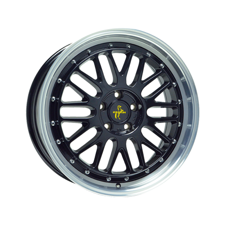 Jante aluminium Keskin KT22 Retro, 8,5x19 ET45 5x108 72,6, black lip polish