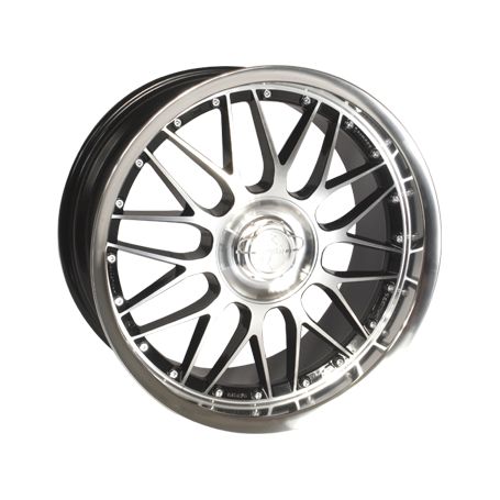 Jante aluminium Keskin KT4 New Racer, 8,5x19 ET30 5x100 72,6, schwarz frontpoliert