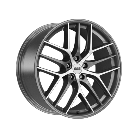 Jante aluminium BBS CC-R, 9,5x20 ET20 5x112 82, graphit diamant-gedreht matt