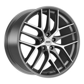 Jante aluminium BBS CC-R, 9,5x20 ET35 5x114,3 82, graphit diamant-gedreht matt