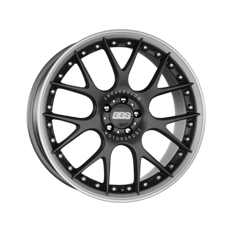 Jante aluminium BBS CH-R II, 10,5x20 ET25 5x112 82, schwarz matt/titan